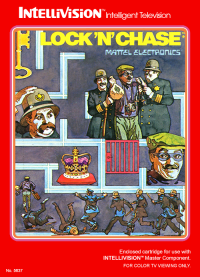 Lock 'N Chase Intellivision US box art